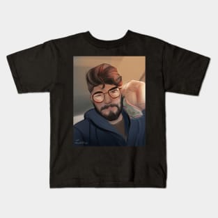 handsome guy with glasses Kids T-Shirt